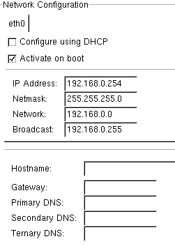 network settings